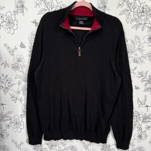Harrison davis black 14 zip sweater